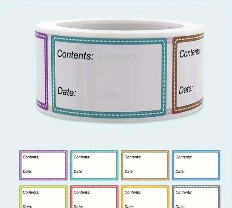 Lipdukų maisto žymėjimui šaldiklyje ir šaldytuve, 200 vnt