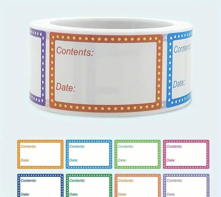 Lipdukų maisto žymėjimui šaldiklyje ir šaldytuve, 200 vnt