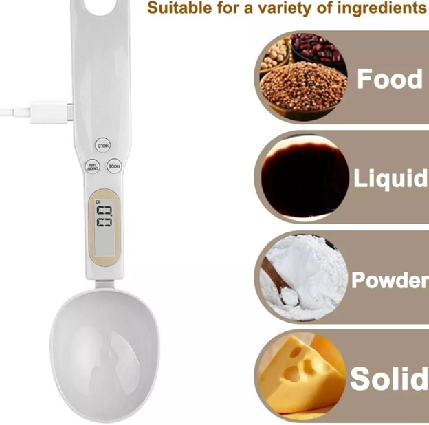 Skaitmeninis matavimo šaukštas - svarstyklės, 1 vnt