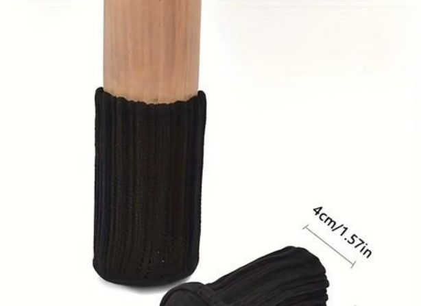 Juodos kėdžių kojų apsaugos