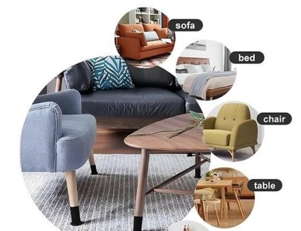 Juodos kėdžių kojų apsaugos