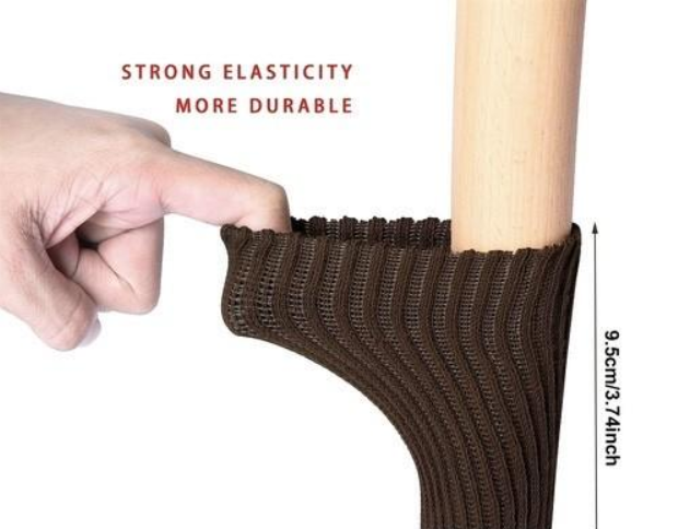 Juodos kėdžių kojų apsaugos