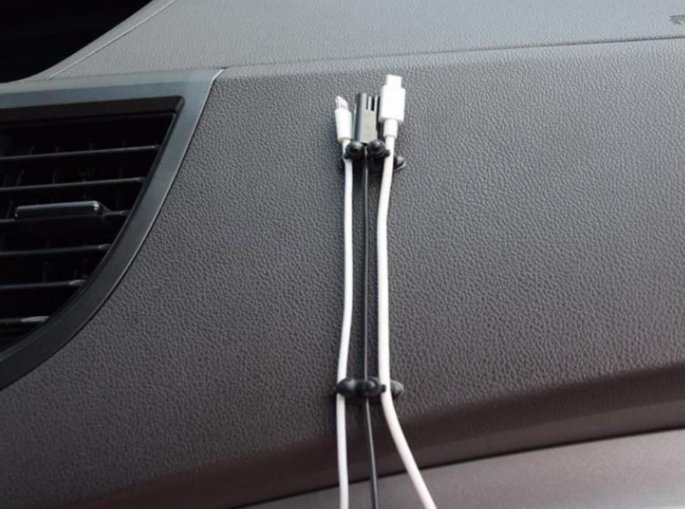 Lipnūs telefono laidų laikikliai  – automobiliui, 8 vnt