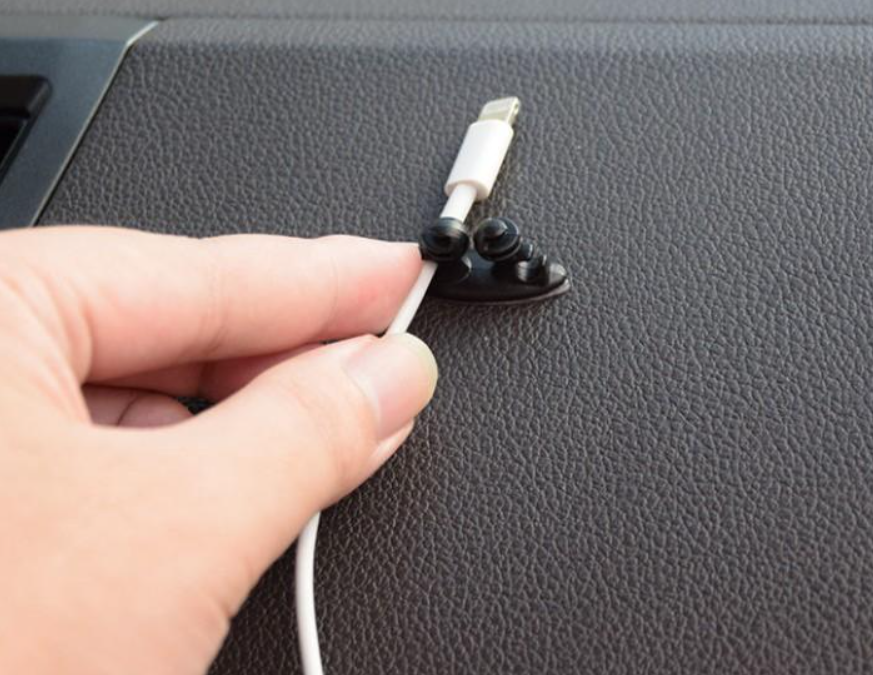Lipnūs telefono laidų laikikliai  – automobiliui, 8 vnt