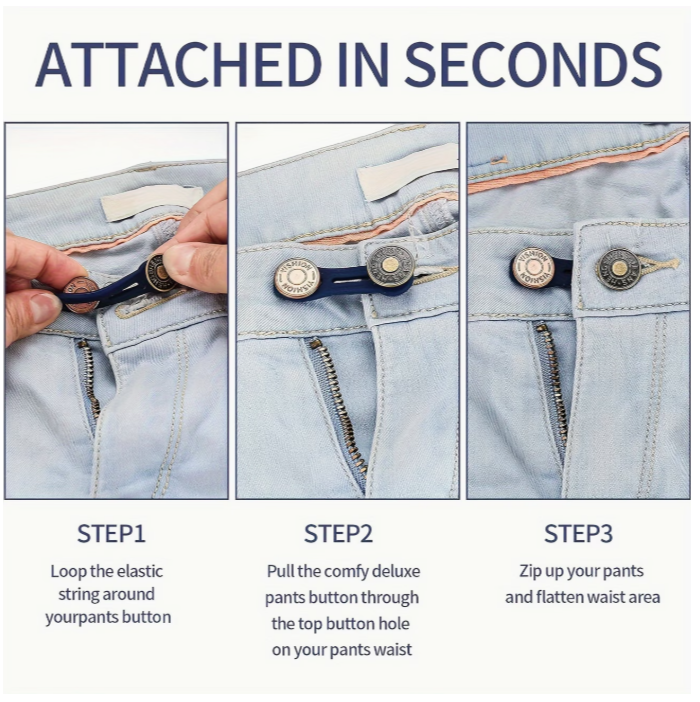 Sagų komplektas kelnėms su guma (5vnt) – Jūsų kasdieniam komfortui!